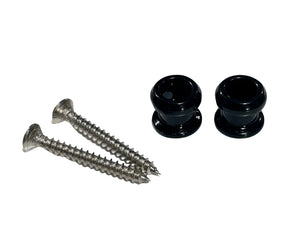 Schaller Style Strap Buttons for Strap Lock System in Black