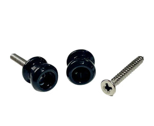 Schaller Style Strap Buttons for Strap Lock System in Black