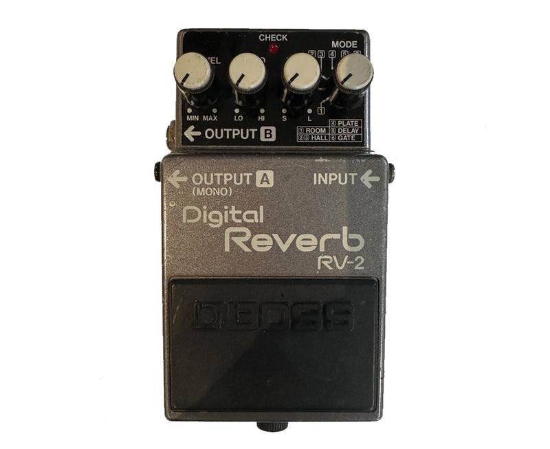 Boss RV-2 Digital Reverb Effects Pedal | Vintage | Made in Japan