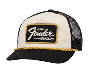Fender 1946 Gold Braid Hat, Cream/Black