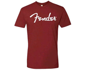 Fender Spaghetti Logo T-Shirt, Oxblood, XL