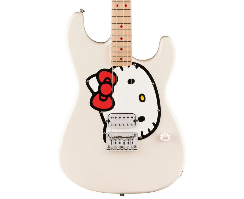 Fender Squier X Hello Kitty Stratocaster in White w/ Gig Bag