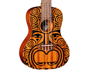 Luna Tribal Mahogany Concert Acoustic Ukulele
