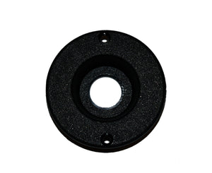 Marshall Style Vintage 2 Screw Plastic Recessed Amp Jack Plate - Black