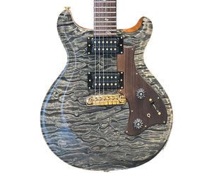Paul Reed Smith PRS Private Stock Mira Electric Guitar in Quilted Faded Indigo 2009 - One-Piece Top
