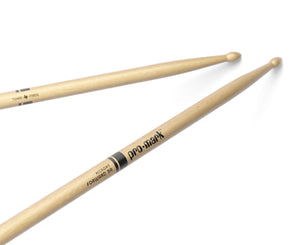 ProMark Classic Forward 5A Hickory Drumsticks, Oval Wood Tip