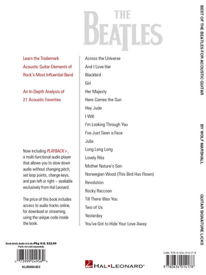 Hal Leonard Best of the Beatles for Acoustic Guitar Songbook