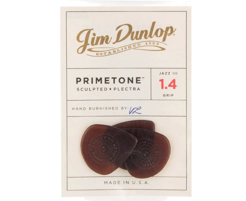 Dunlop Primetone 518P1.4 Jazz III Sculpted Picks 1.4mm – Megatone Music