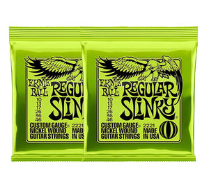 Ernie Ball 2221 Regular Slinky 10-46 Electric Guitar Strings 2-Pack - Megatone Music