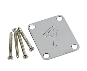 Fender 4-Bolt Vintage-Style Neck Plate "F" Chrome