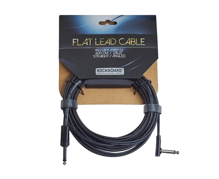 RockBoard Flat Lead Cable 600CM / 236.22&amp;quot;/ 20 Foot Straight to Angled