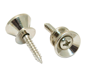 Allparts Nickel Strap Buttons with Screws