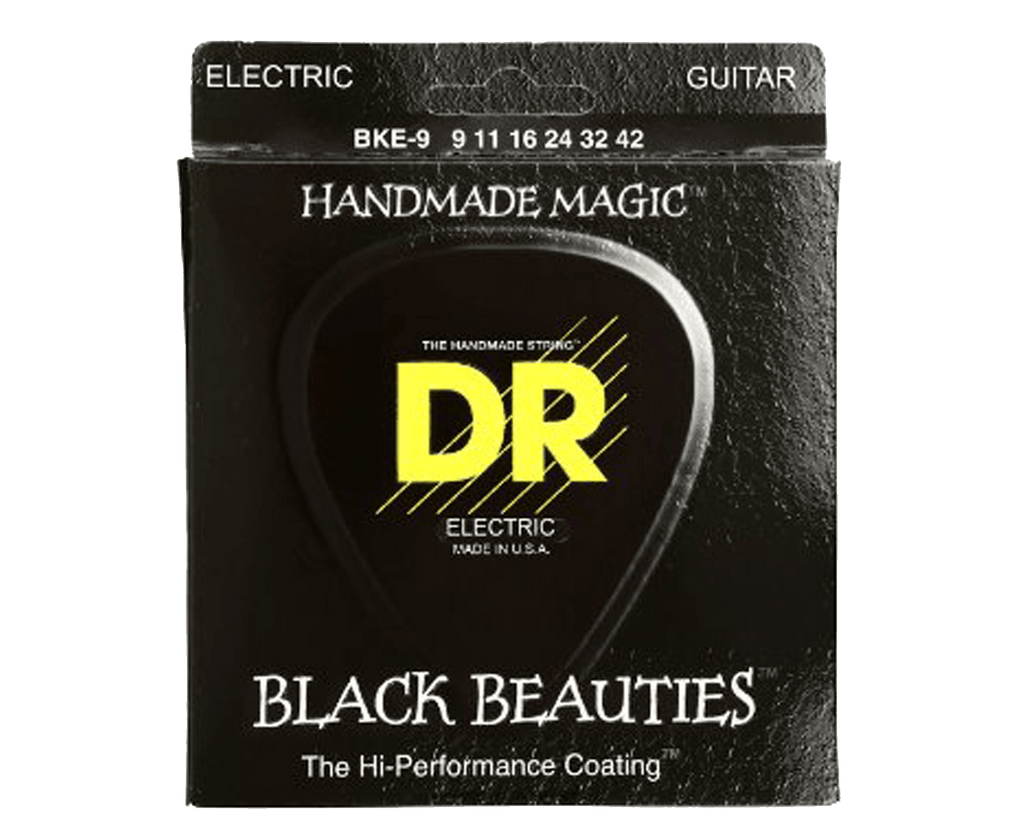 DR Strings BKE-9 Black Beauties K3 Coated Guitar Strings 9-42 - Megatone Music