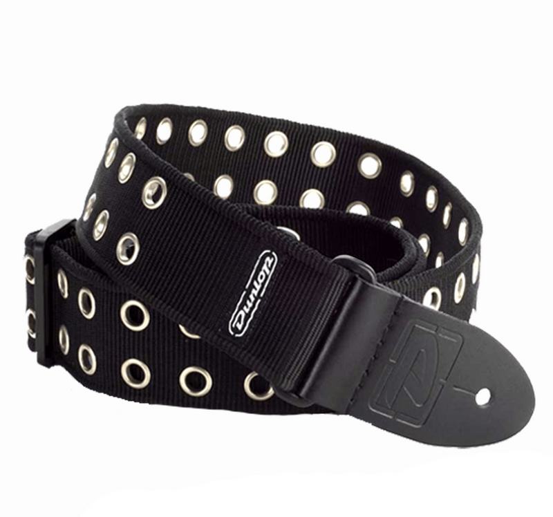 Dunlop D38 Black Grommet Guitar Strap Megatone Music