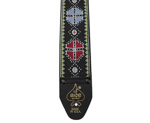Ace Vintage Reissue Crossroads Guitar Strap by D'Andrea - Made in the USA