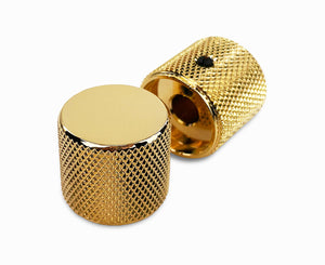Allparts MK-0115-002 Gold Barrel Knobs, Pack of 2