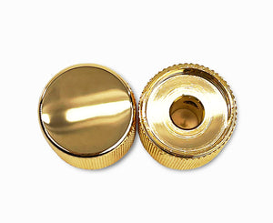 Allparts MK-0115-002 Gold Barrel Knobs, Pack of 2