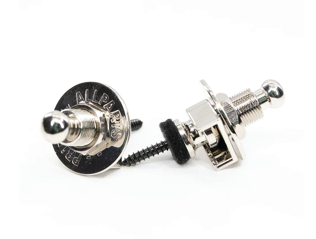 Allparts Primo Guitar Security Strap Locks In Nickel