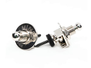 Allparts Primo Guitar Security Strap Locks In Nickel