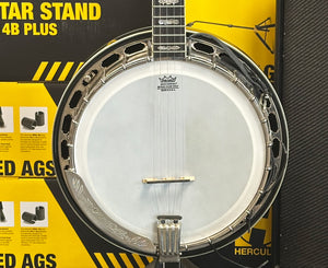 Alvarez White Eagle 5-String Bluegrass Banjo w/ Case