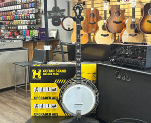 Alvarez White Eagle 5-String Bluegrass Banjo w/ Case