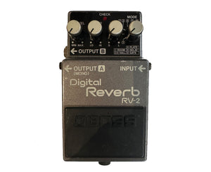 Boss RV-2 Digital Reverb Effects Pedal | Vintage | Made in Japan - Megatone Music