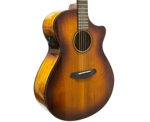 Breedlove ECO Pursuit Exotic S Dreadnought Concerto CE Acoustic-Electric Guitar in Tiger's Eye Myrtlewood