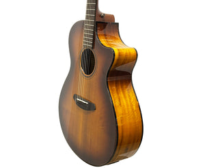 Breedlove ECO Pursuit Exotic S Dreadnought Concerto CE Acoustic-Electric Guitar in Tiger's Eye Myrtlewood