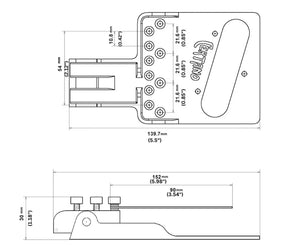 Certano T-Bender™ B&G Bender Bridge for Tele® in Nickel