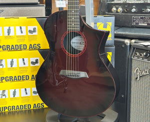 Composite Acoustics GX-HG-WRB Acoustic-Electric Guitar in Wine Red Burst
