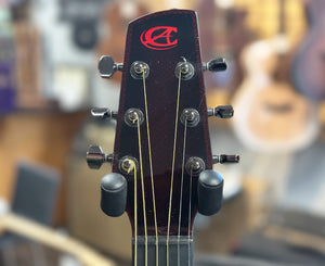 Composite Acoustics GX-HG-WRB Acoustic-Electric Guitar in Wine Red Burst