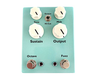 Cunningham Amps Octave Fuzz NOS Germanium and Silicon Transistors - Hybrid Circuit in Sea Foam