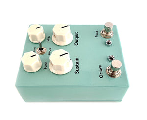 Cunningham Amps Octave Fuzz NOS Germanium and Silicon Transistors - Hybrid Circuit in Sea Foam