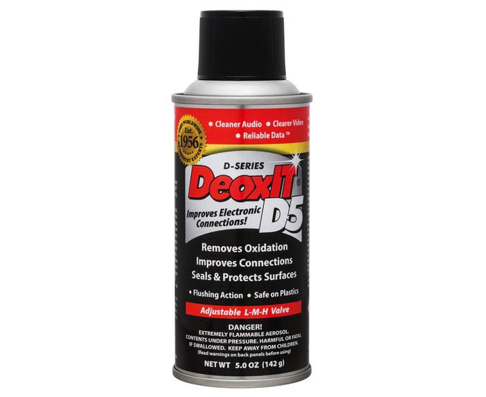 Hosa D5S-6 CAIG DeoxIT 5% Spray Contact Cleaner, 5 oz.