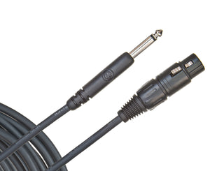 D'Addario Classic Series XLR Female to 1/4" Mic Cable 25 ft.