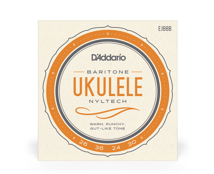 D'Addario EJ88B Nyltech Ukulele Strings, Baritone