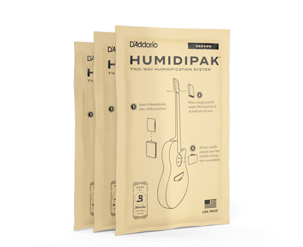 D'Addario Humidipak Absorb PW-HPAP-03 Replacement 3-Pack