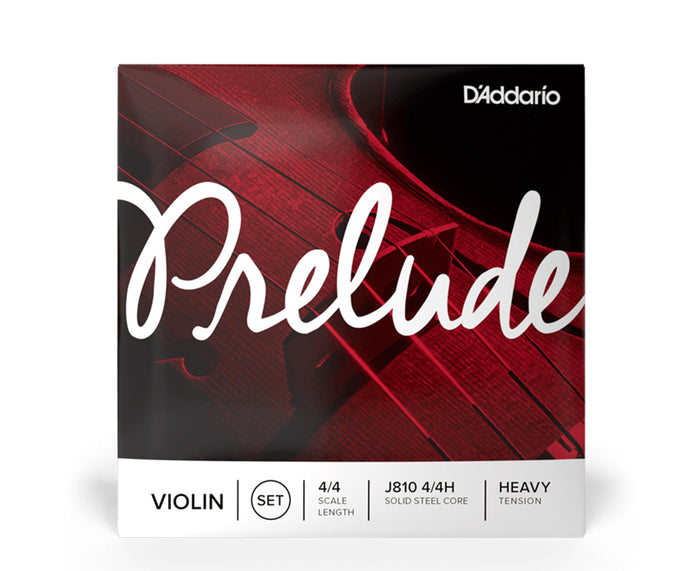 D'Addario Violin Prelude Set 4/4 Heavy, J810 4/4H