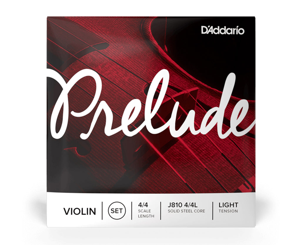 D'Addario Violin Prelude Set 4/4 Light, J810 4/4L