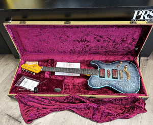 Dean Zelensky Dellatera ATW Deluxe Paisley Electric Guitar in Gunhill Blue Burst w/ Case, Many Upgrades!