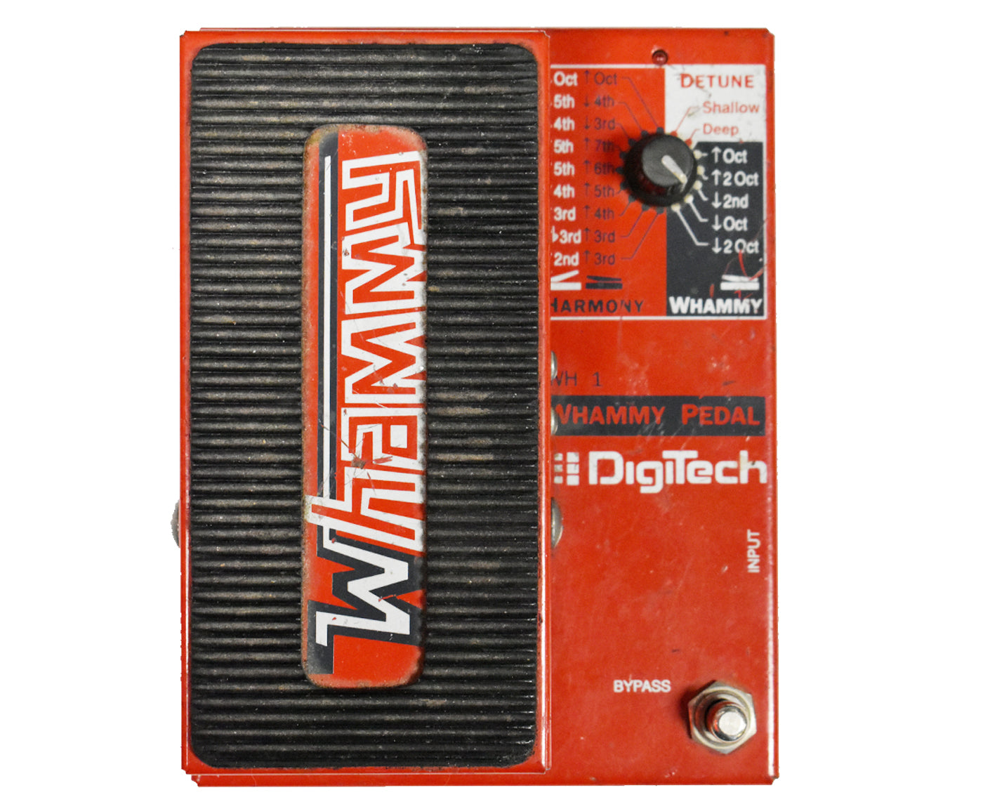 Digitech Vintage Whammy WH-1 Guitar Effects Pedal w/ Box, Power Supply V1  1990's