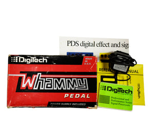 Digitech Vintage Whammy WH-1 Guitar Effects Pedal w/ Box, Power Supply V1 1990's