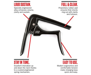 Dunlop Trigger Fly Curved Performance Capo in Black