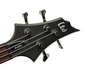 ESP LTD B-204SM in See Thru Black Satin
