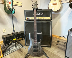 ESP LTD B-204SM in See Thru Black Satin