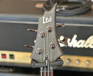 ESP LTD B-204SM in See Thru Black Satin
