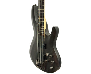 ESP LTD B-204SM in See Thru Black Satin
