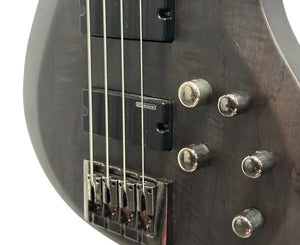 ESP LTD B-204SM in See Thru Black Satin