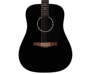 Eastman PCH2-D-BK Dreadnought Acoustic Guitar | Solid Thermo-Cure Sitka Spruce Top in Black with Gig Bag