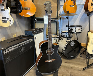 Eastman PCH2-GACE-BK Acoustic-Electric Guitar in Gloss Black w/ Gig Bag